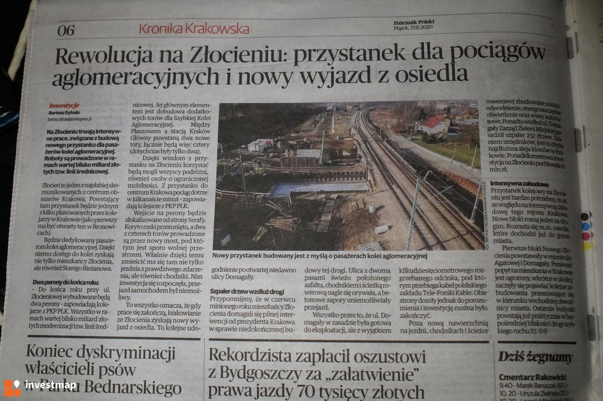 Zdjęcie [Kraków] Kolej Aglomeracyjna fot. Damian Daraż 