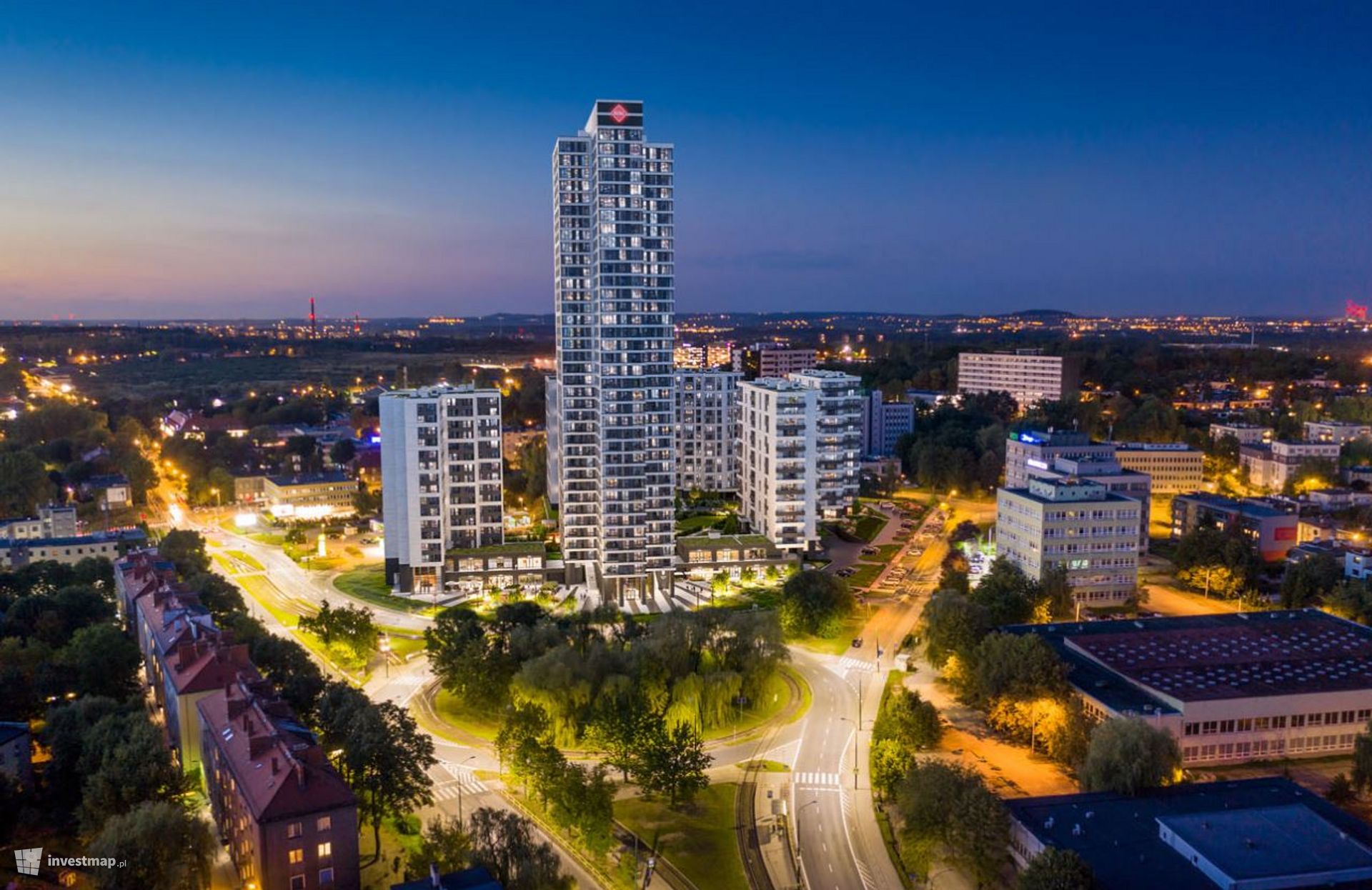 W Katowicach powstaje kompleks wielofunkcyjny ATAL Sky+ ze 121-metrowym wieżowcem 