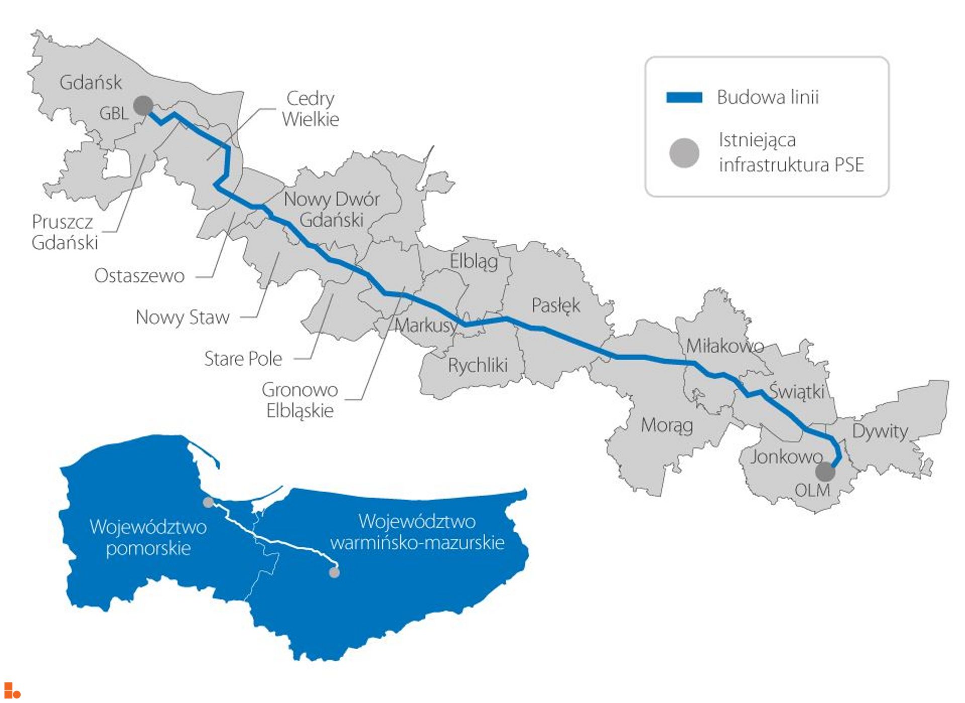 Linia elektroenergetyczna 400 kV Gdańsk Błonia – Olsztyn Mątki
