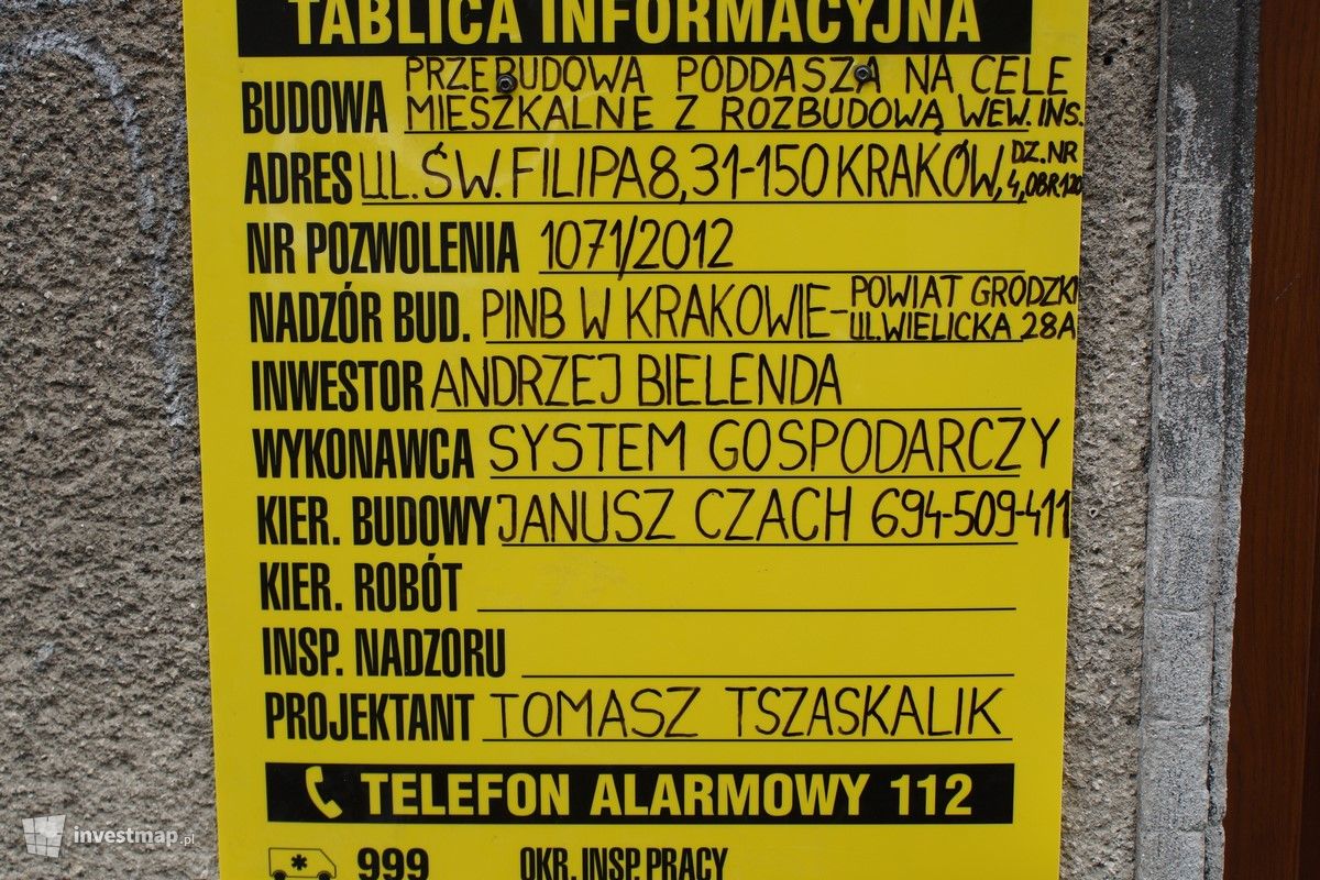 Zdjęcie [Kraków] Remont Kamienicy, ul. Św. Filipa 8 fot. Damian Daraż 
