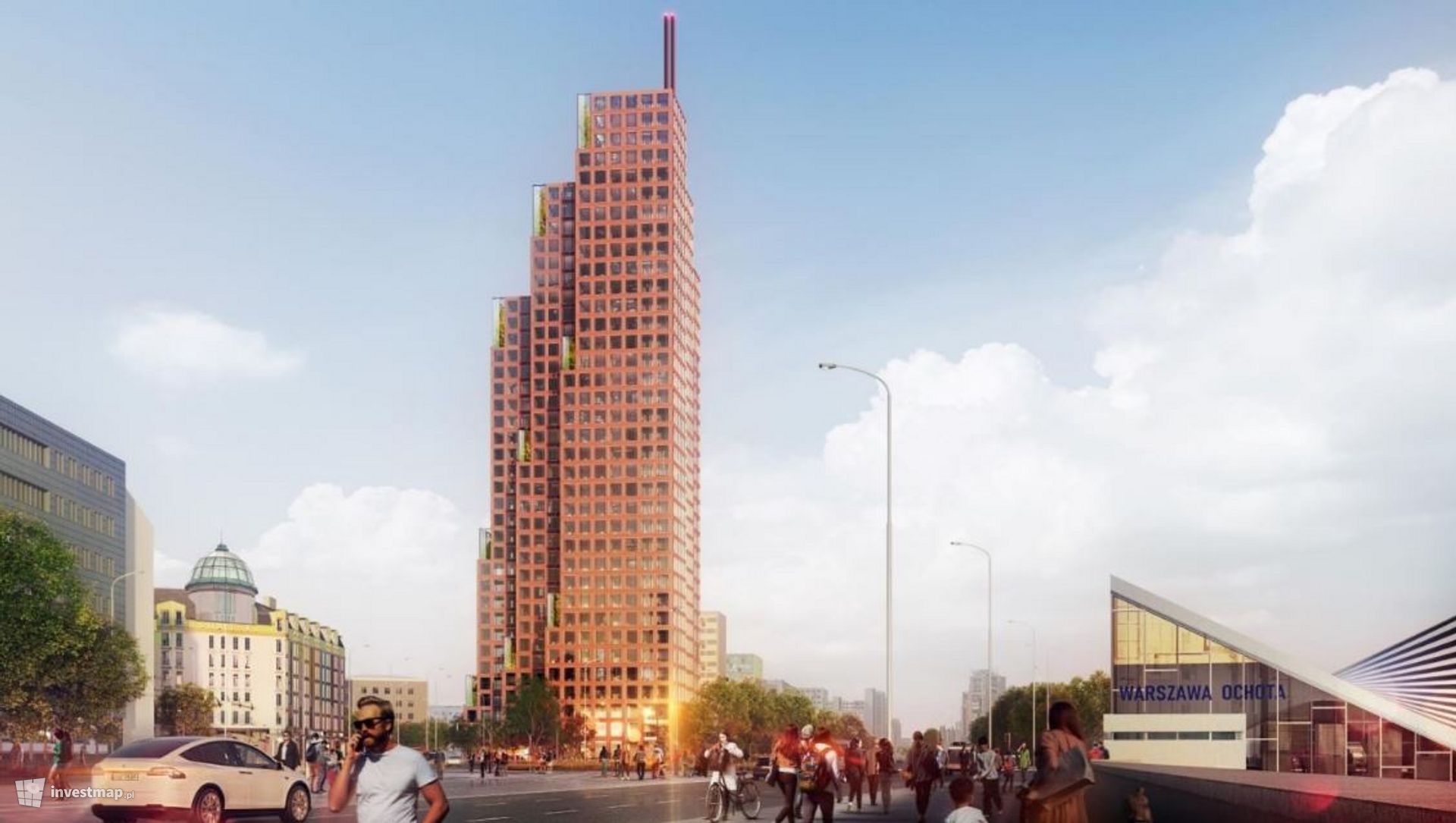 W Warszawie ma powstać nowy, 130-metrowy wieżowiec Sobieski Tower. Tak może wyglądać 