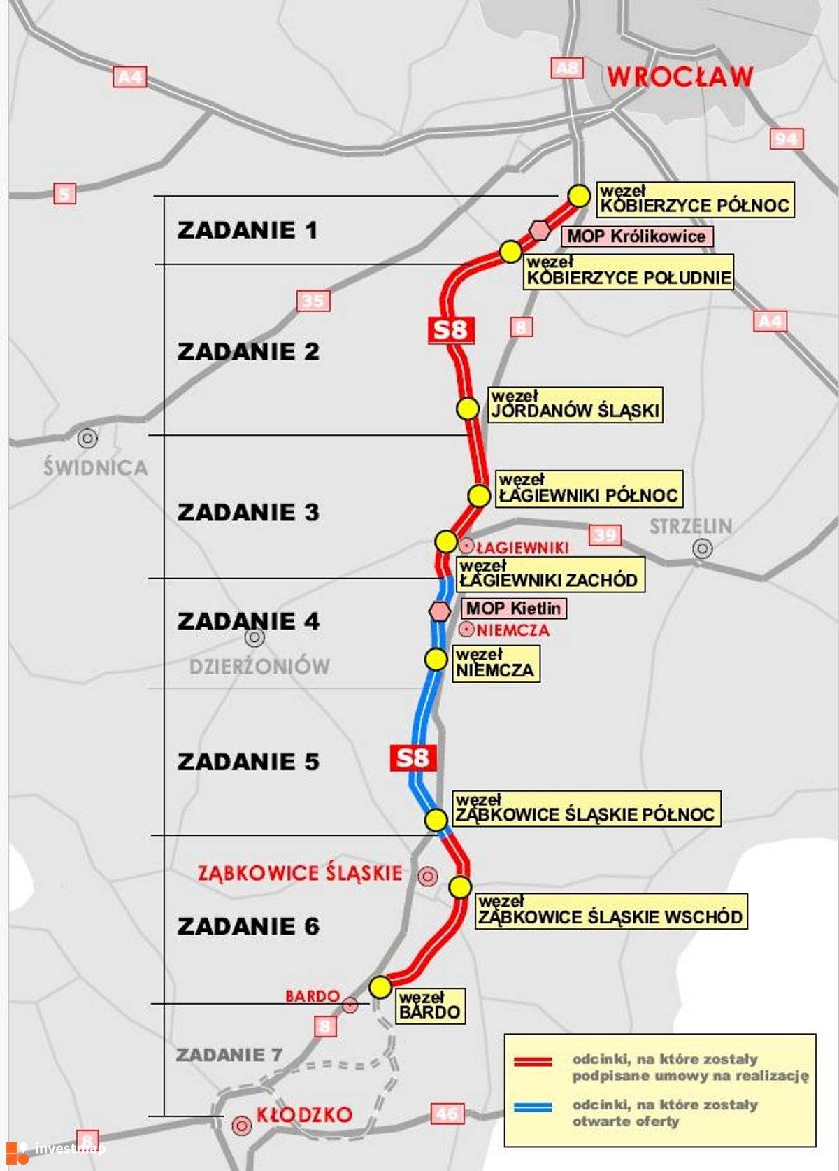 Wizualizacja Droga ekspresowa S8 (odcinek: Wrocław/Magnice - Kłodzko) dodał Orzech 