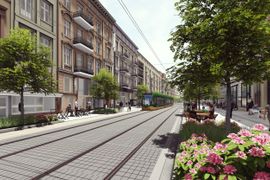 Trasa tramwajowa, ul. Ratajczaka