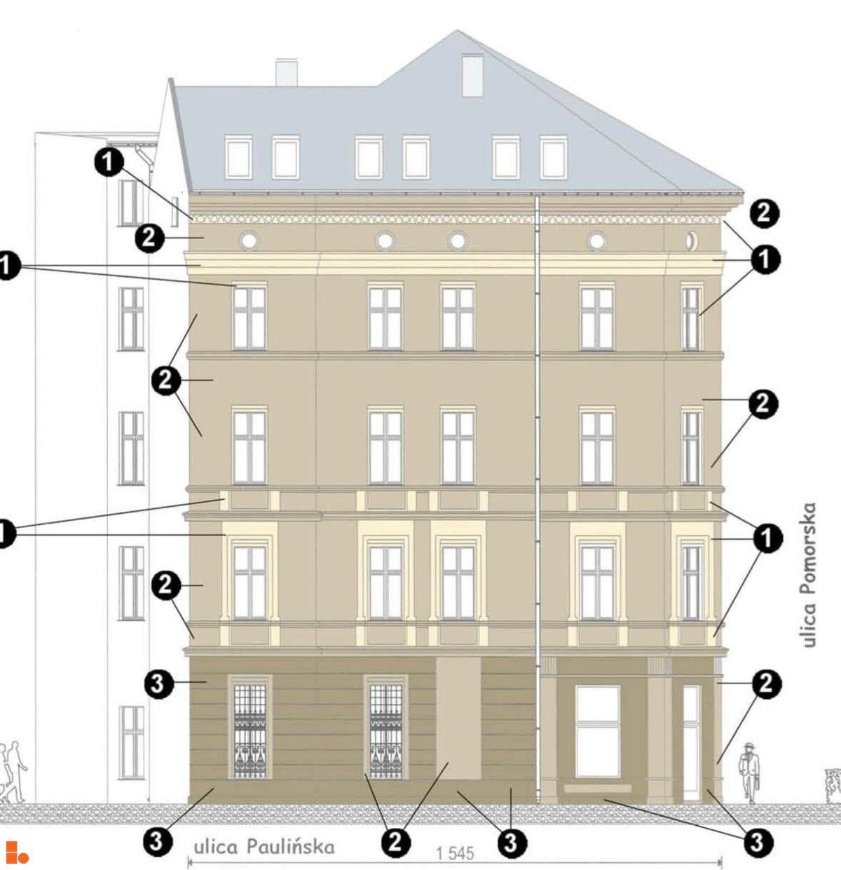 Wizualizacja Kamienica Pomorska 43 dodał Wojciech Jenda