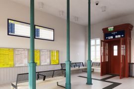 Remont dworca w Gąsocinie