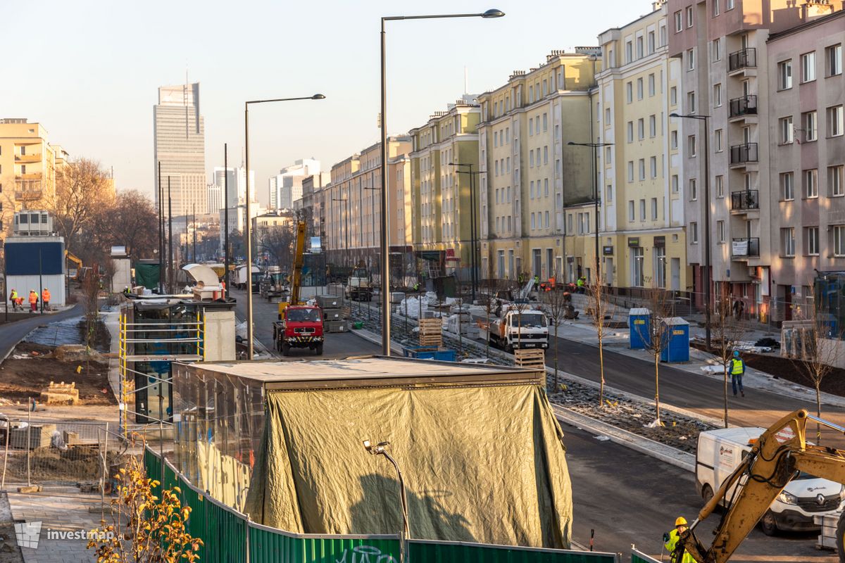 Zdjęcie [Warszawa] Budowa Stacji Metra linii M2 C7 - Młynów fot. Jakub Zazula 