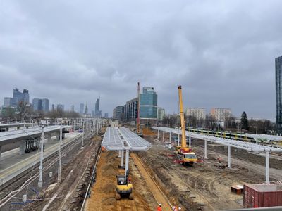 Trwają prace przy przebudowie dworca Warszawa Zachodnia. Będzie największym węzłem przesiadkowym w Polsce [ZDJĘCIA]