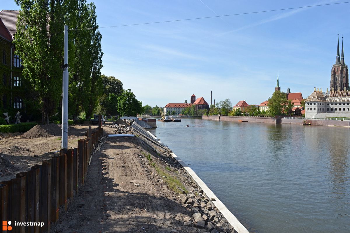 Zdjęcie [Wrocław] Bulwary im. Xawerego Dunikowskiego oraz Marii i Lecha Kaczyńskich (rewitalizacja) fot. alsen strasse 67 