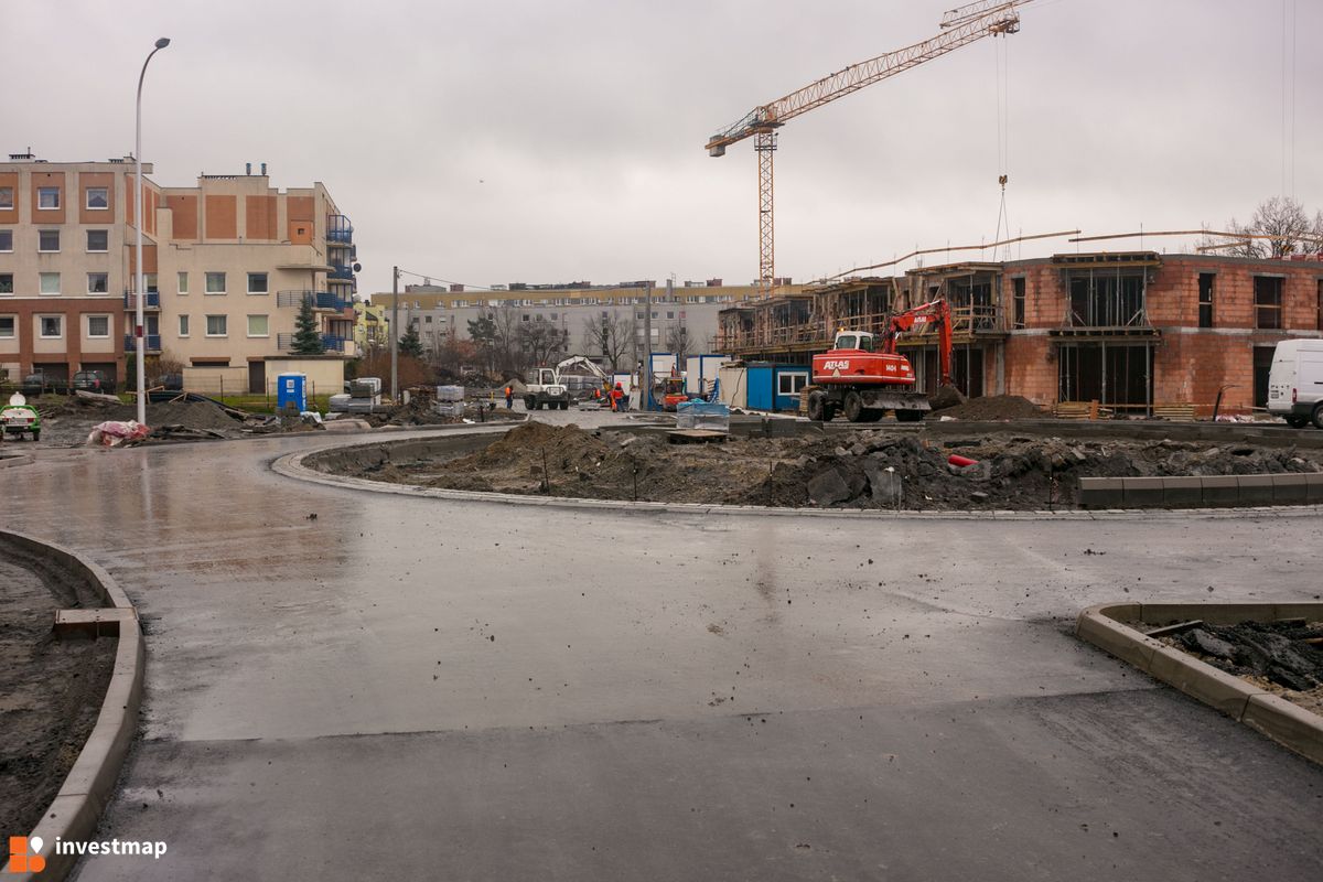 Zdjęcie [Wrocław] Przebudowa ulicy Skarbowców ( na wysokości Mglistej ) 