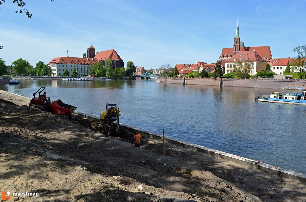 Zdjęcie [Wrocław] Bulwary im. Xawerego Dunikowskiego oraz Marii i Lecha Kaczyńskich (rewitalizacja) fot. alsen strasse 67 