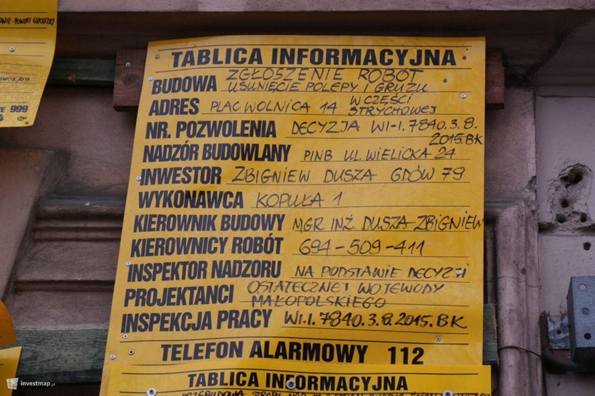 [Kraków] Remont Kamienicy, Plac Wolnica 14