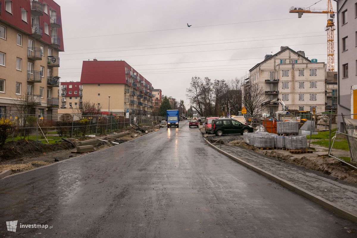 Zdjęcie [Wrocław] Przebudowa ulicy Skarbowców ( na wysokości Mglistej ) 