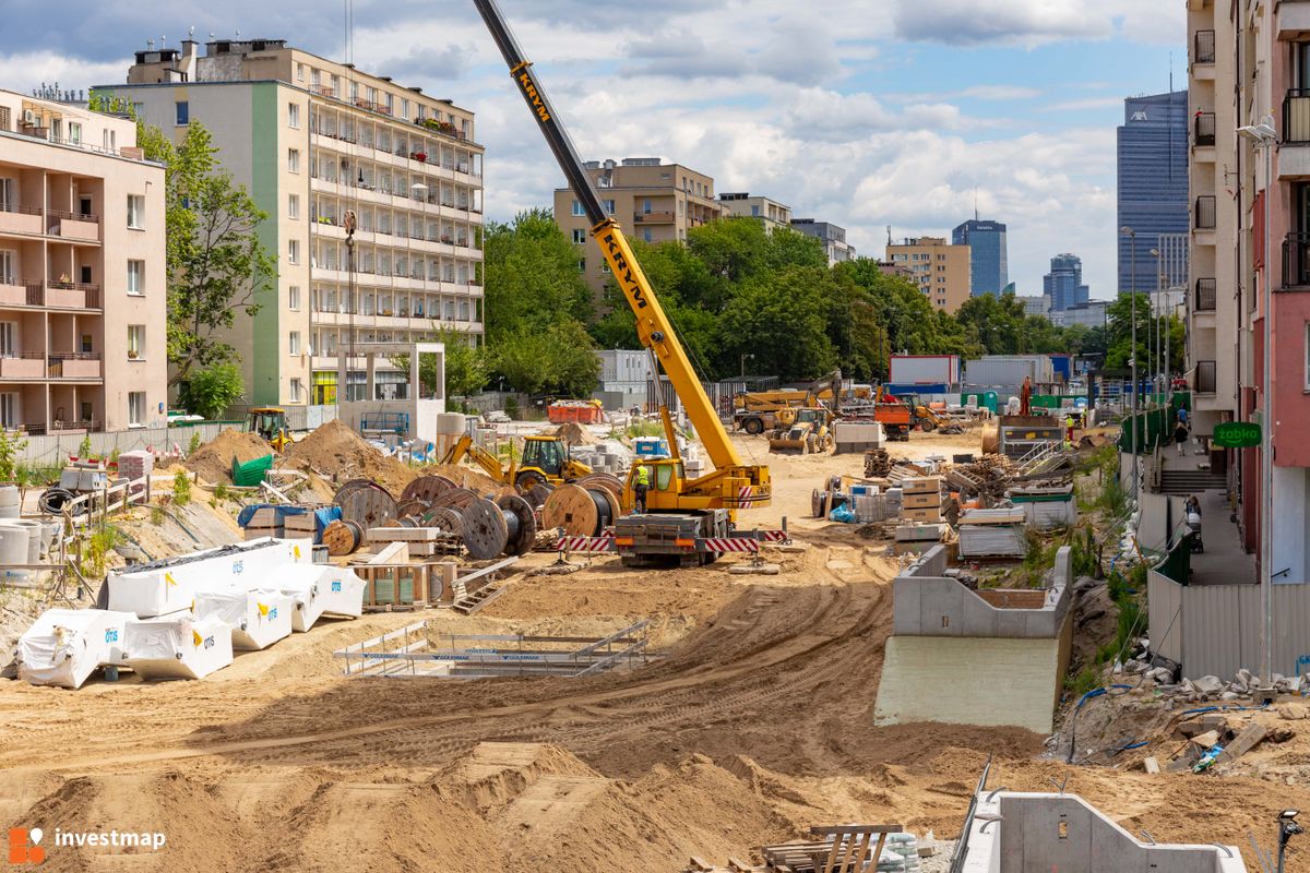 Zdjęcie [Warszawa] Budowa Stacji Metra linii M2 C7 - Młynów fot. Jakub Zazula 