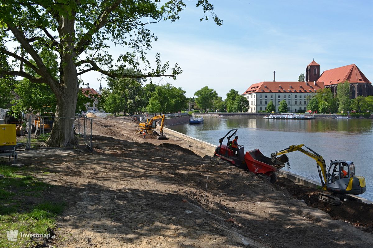 Zdjęcie [Wrocław] Bulwary im. Xawerego Dunikowskiego oraz Marii i Lecha Kaczyńskich (rewitalizacja) fot. alsen strasse 67 