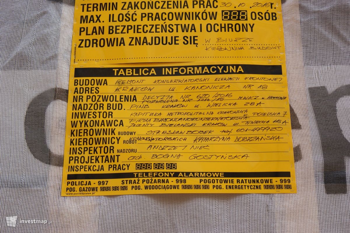 Zdjęcie [Kraków] Remont Kamienicy, ul. Kanonicza 18 fot. Damian Daraż 