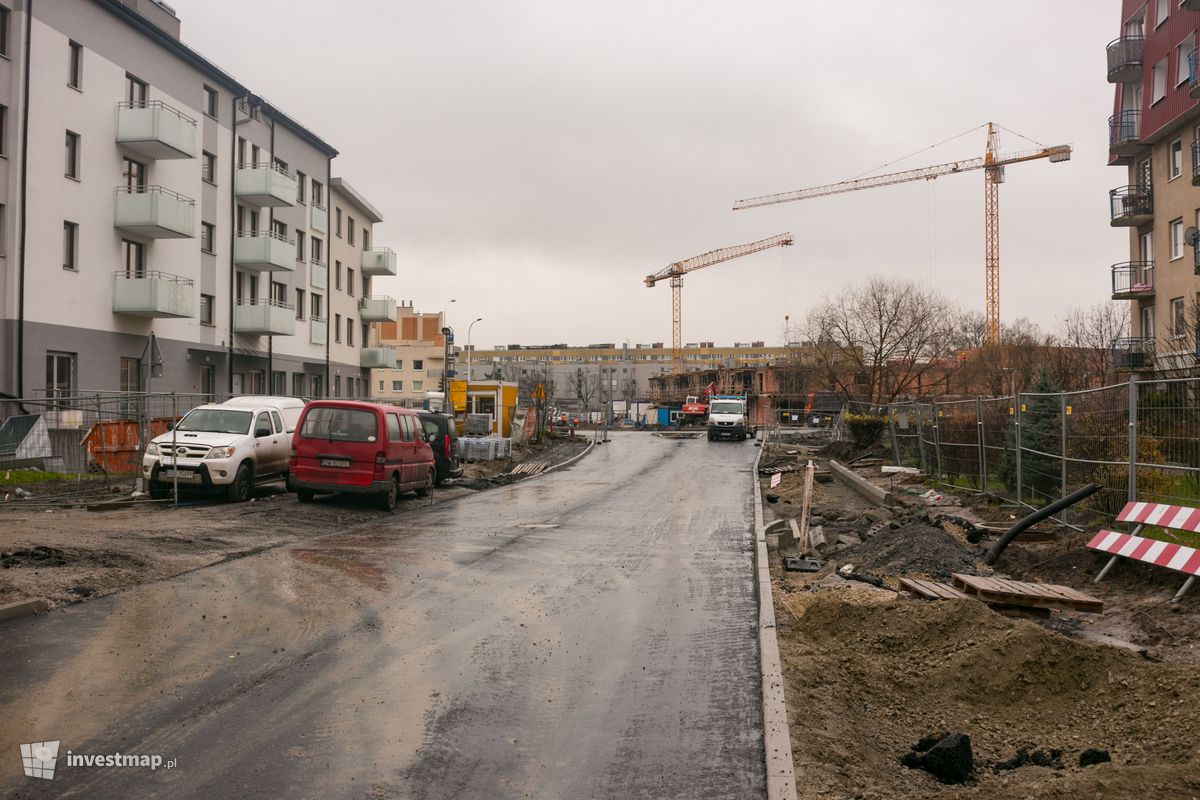 Zdjęcie [Wrocław] Przebudowa ulicy Skarbowców ( na wysokości Mglistej ) 