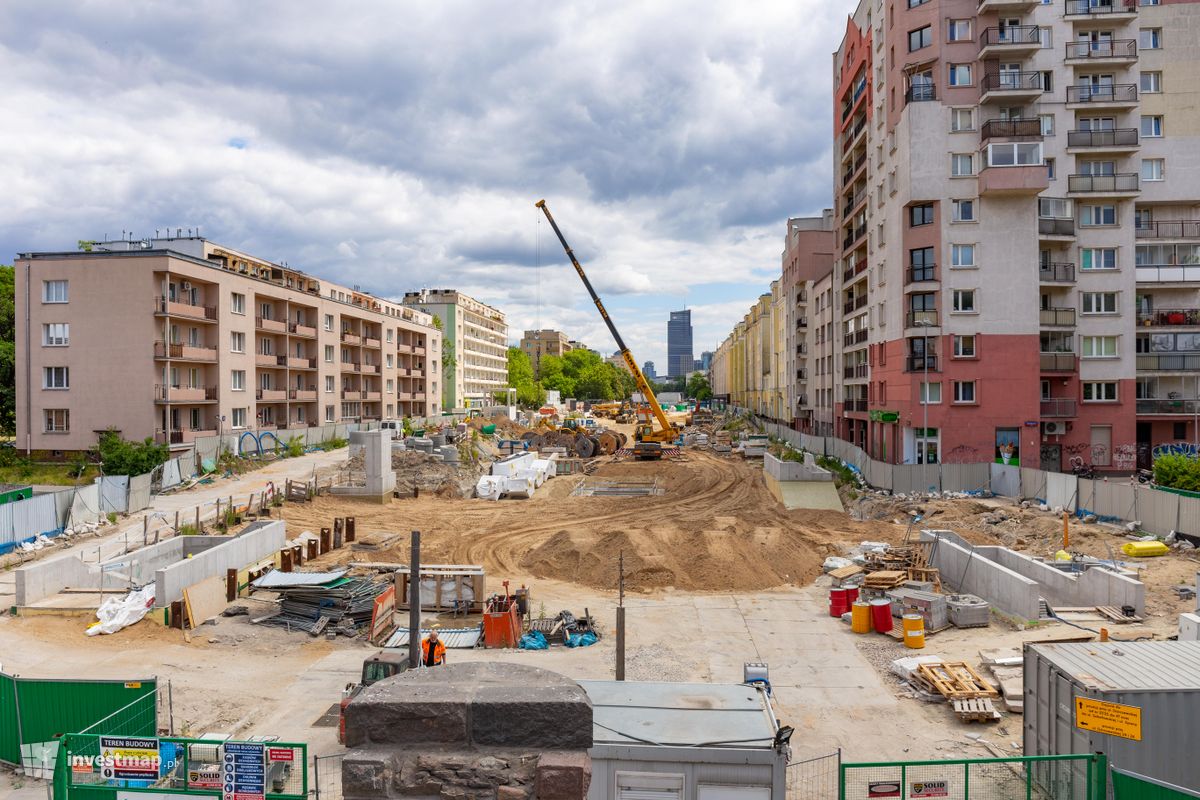 Zdjęcie [Warszawa] Budowa Stacji Metra linii M2 C7 - Młynów fot. Jakub Zazula 