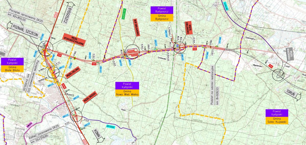 Wizualizacja S10 Bydgoszcz – Toruń dodał Wojciech Jenda