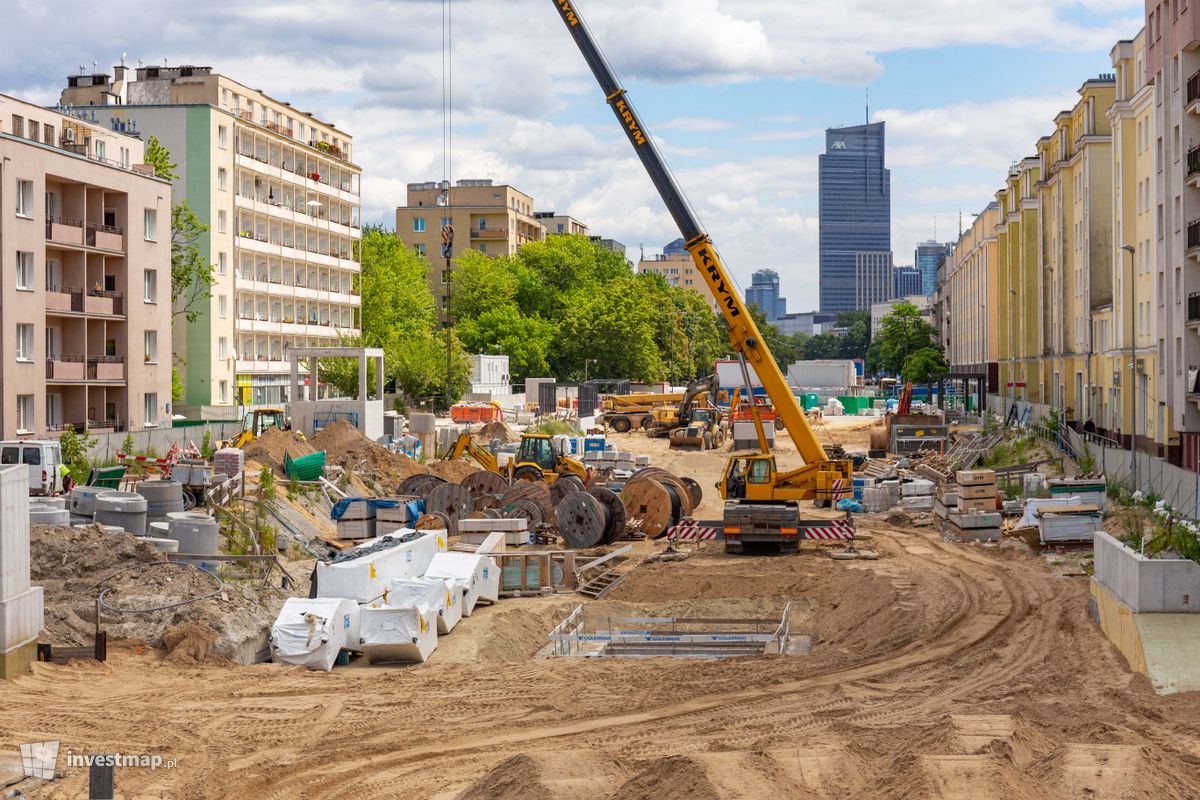 Zdjęcie [Warszawa] Budowa Stacji Metra linii M2 C7 - Młynów fot. Jakub Zazula 