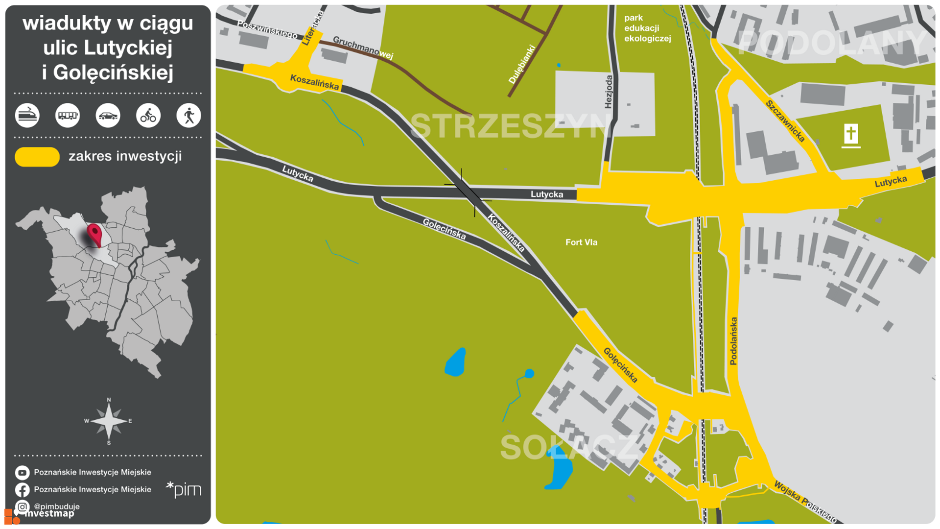 Budowa wiaduktów drogowych w ciągu ulicy Lutyckiej i Golęcińskiej