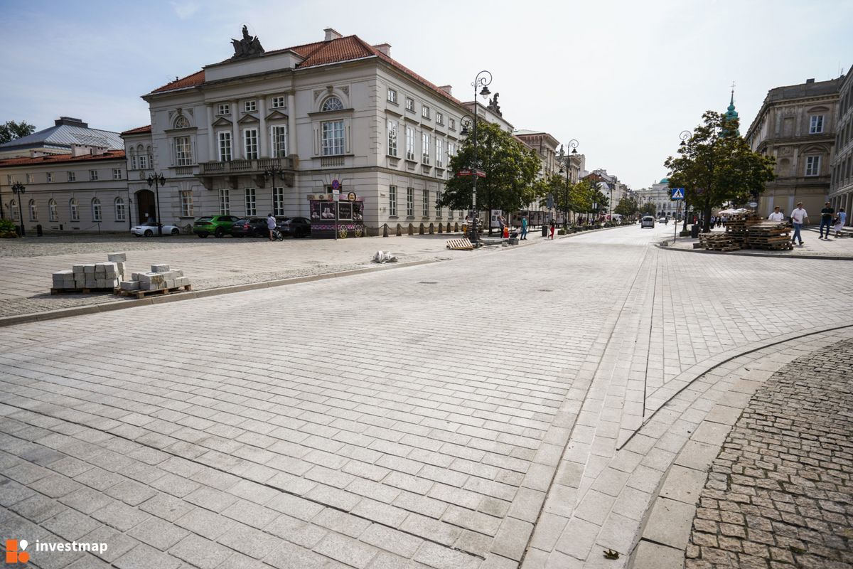 Zdjęcie Remont Krakowskiego Przedmieścia fot. Orzech 