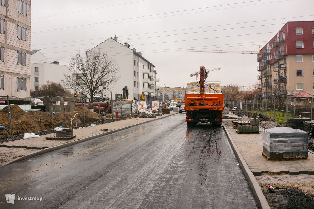 Zdjęcie [Wrocław] Przebudowa ulicy Skarbowców ( na wysokości Mglistej ) 