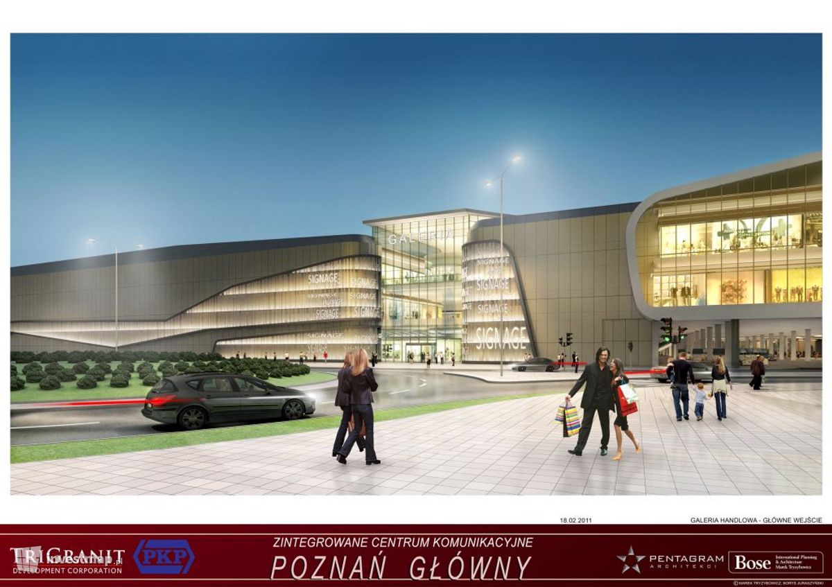 Wizualizacja [Poznań] Dworzec "Poznań Główny" i galeria "Poznań City Center" dodał Wydrama 