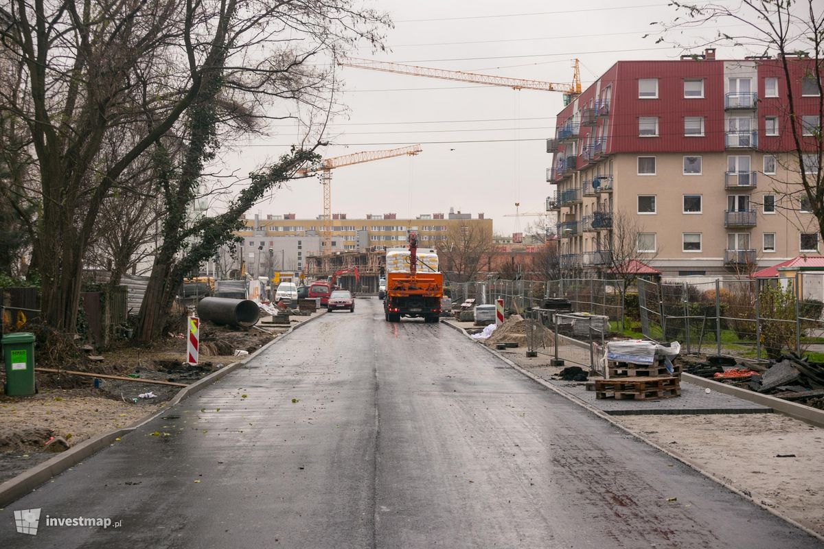 Zdjęcie [Wrocław] Przebudowa ulicy Skarbowców ( na wysokości Mglistej ) 