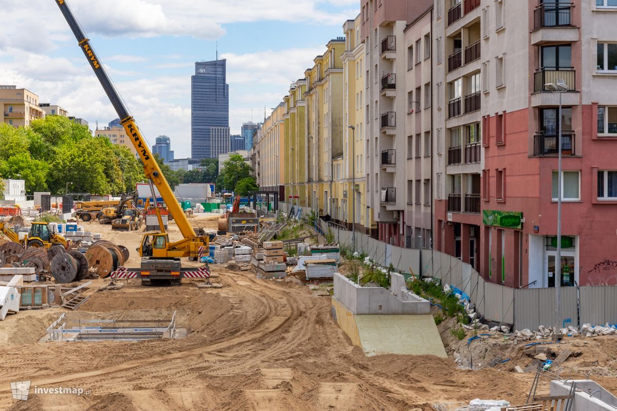 Zdjęcie [Warszawa] Budowa Stacji Metra linii M2 C7 - Młynów fot. Jakub Zazula 