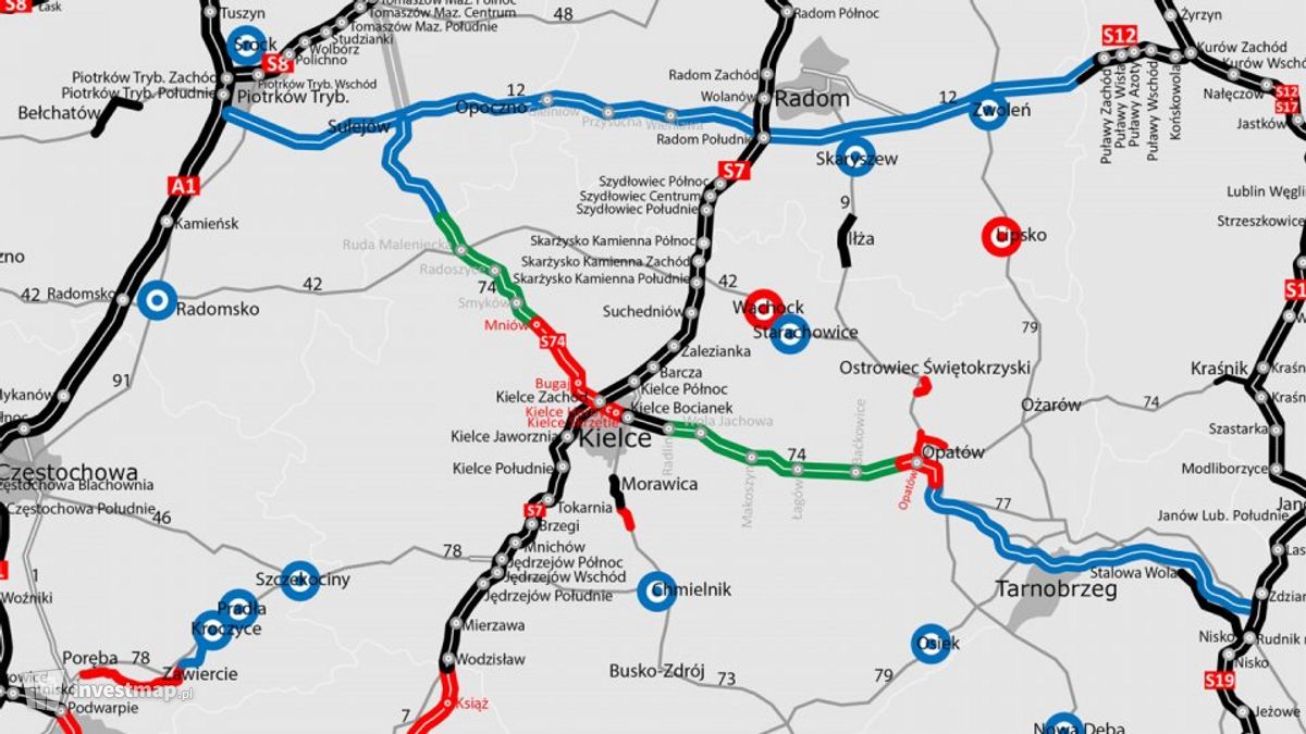 Wizualizacja S74 Cedzyna – Łagów dodał Wojciech Jenda