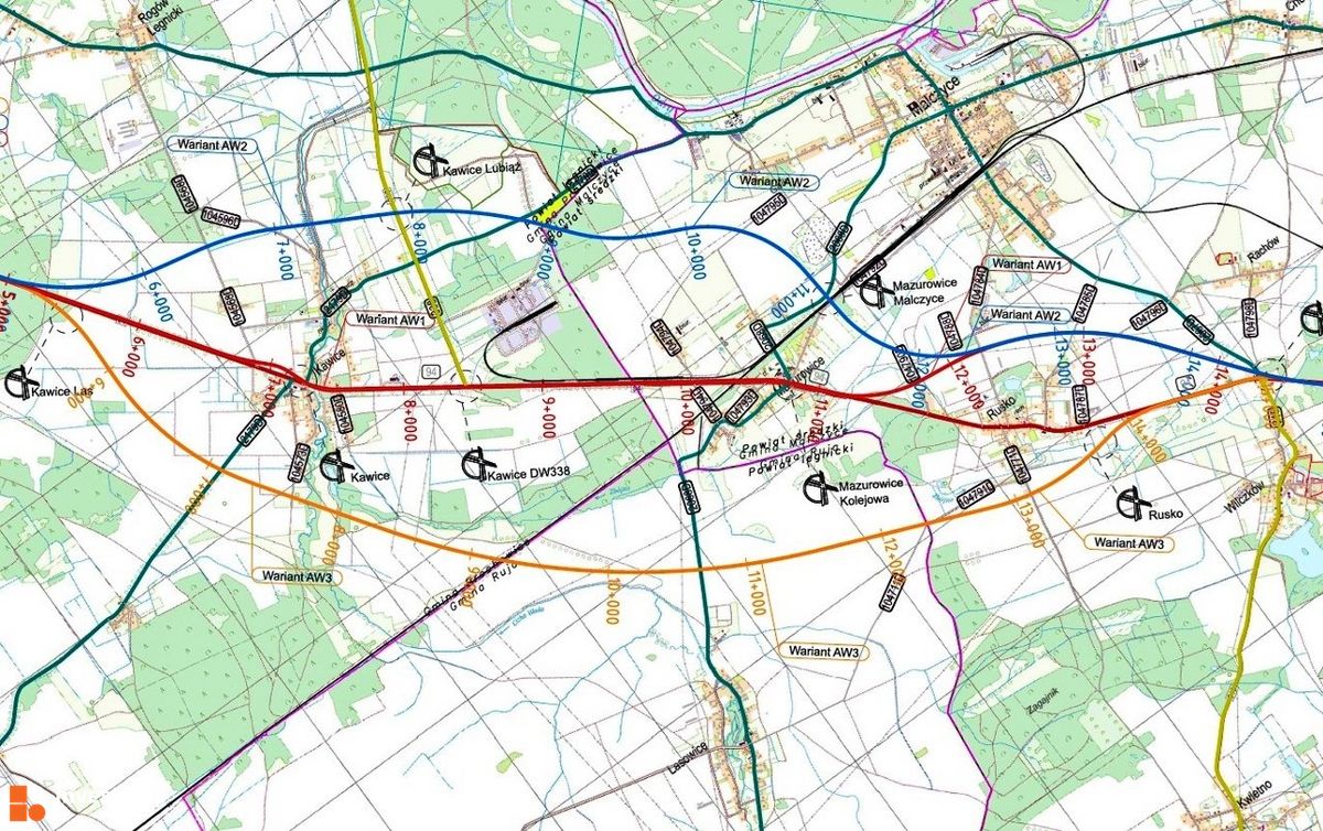 Wizualizacja Przebudowa drogi Wrocław - Lubin (DK94 i DK36) dodał Orzech 