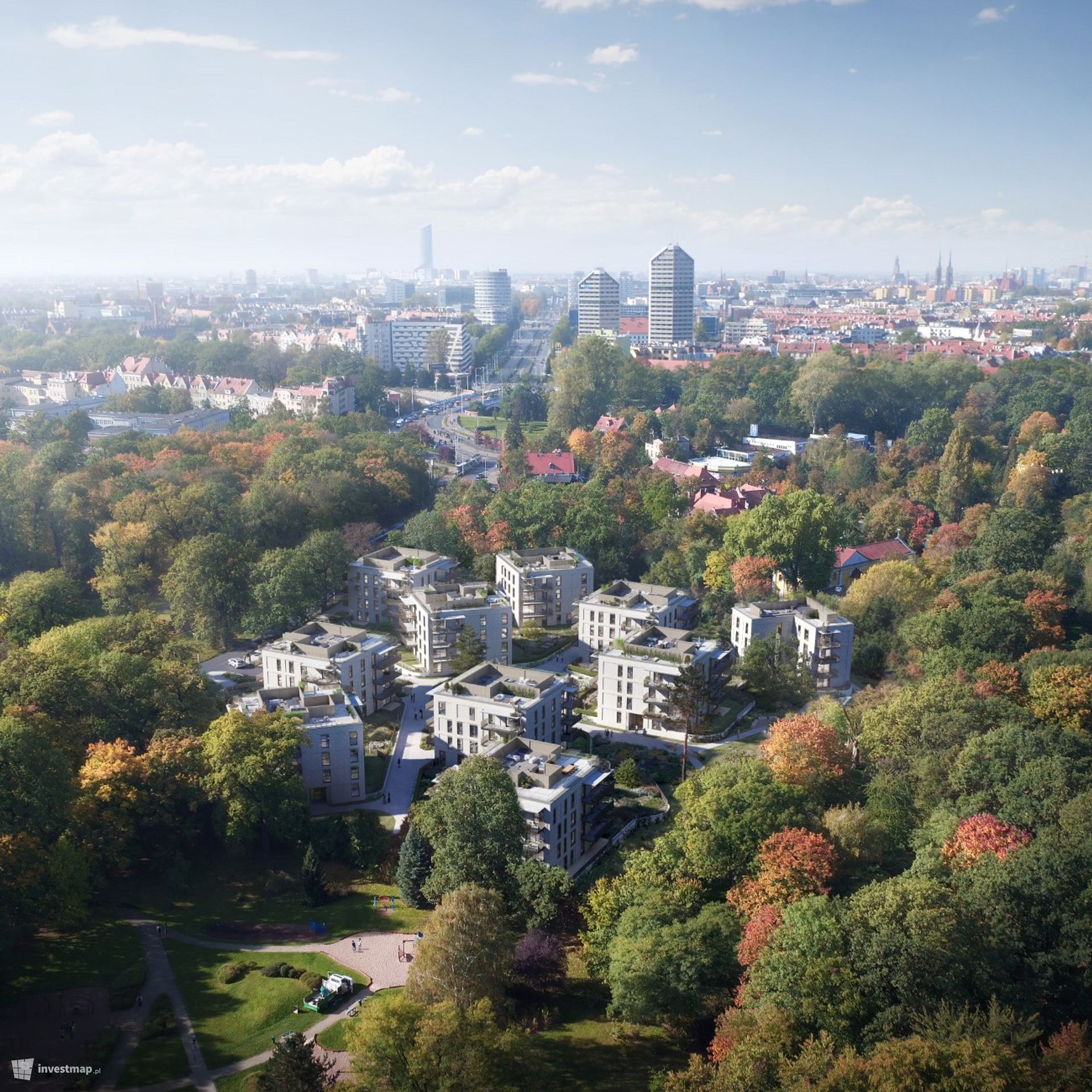 Przy Parku Szczytnickim we Wrocławiu powstaje nowe osiedle apartamentowców 