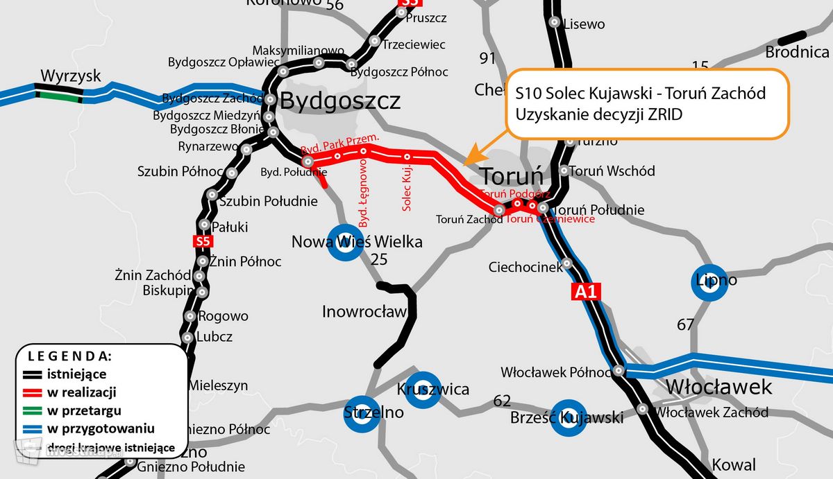 Wizualizacja S10 Bydgoszcz – Toruń dodał Orzech 