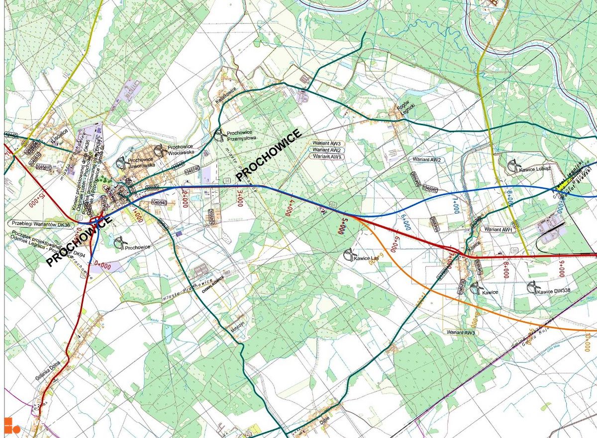 Wizualizacja Przebudowa drogi Wrocław - Lubin (DK94 i DK36) dodał Orzech 