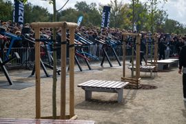 Największa bezpłatna siłownia plenerowa WK DZIK w Polsce otwarta we Wrocławiu