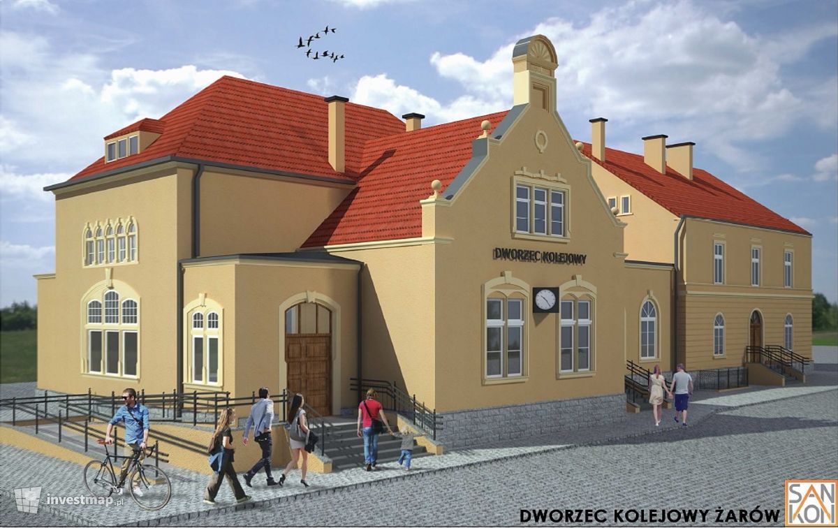 Wizualizacja [Żarów] Dworzec PKP (modernizacja) dodał Jan Hawełko 