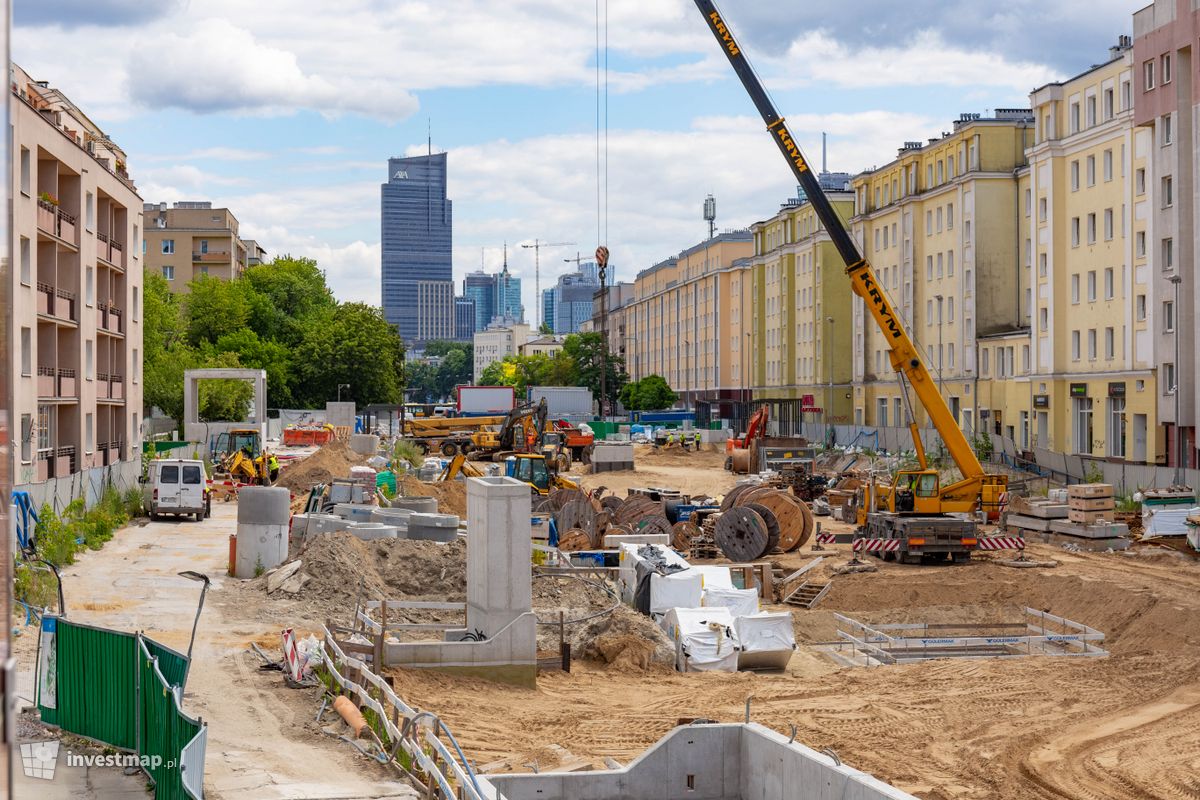 Zdjęcie [Warszawa] Budowa Stacji Metra linii M2 C7 - Młynów fot. Jakub Zazula 