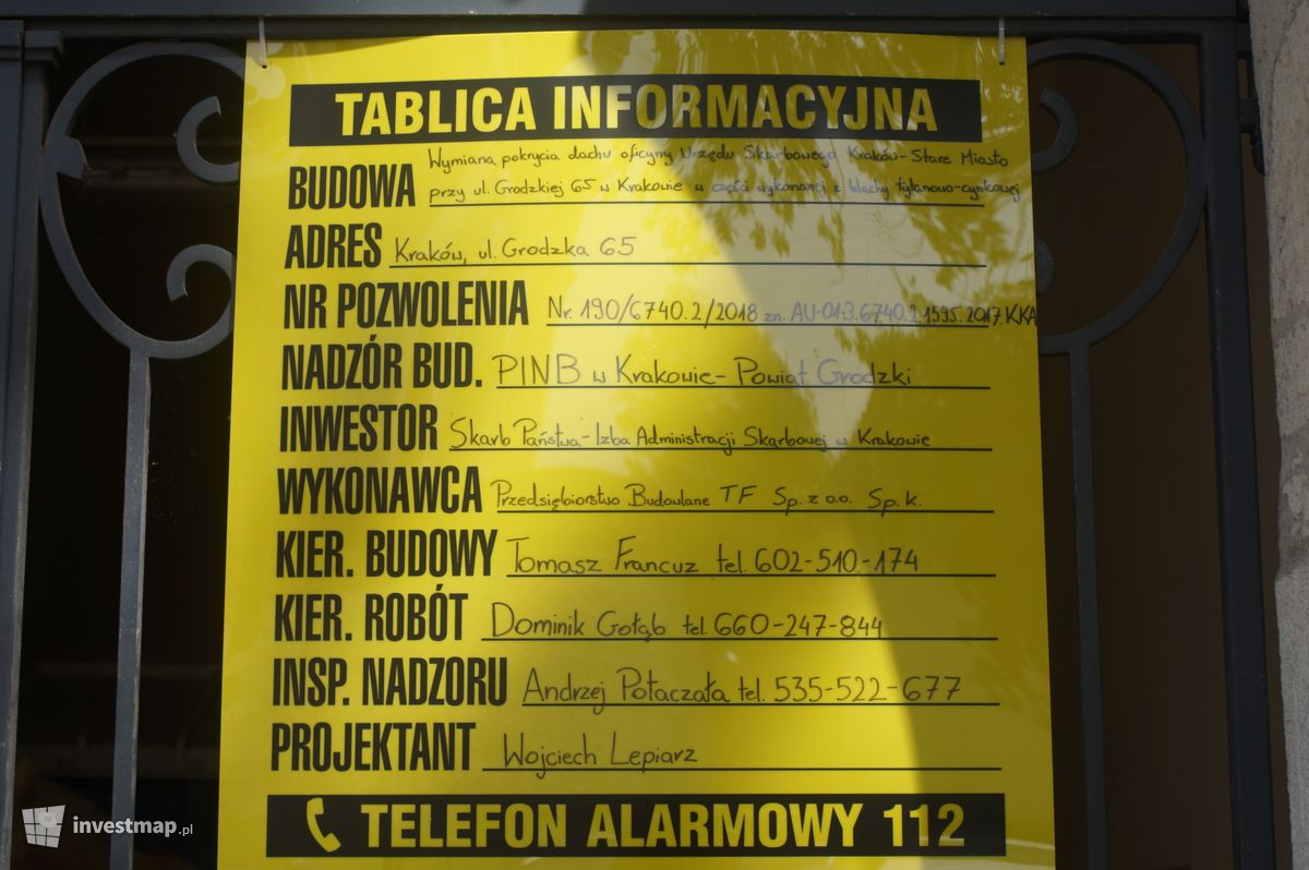 Zdjęcie [Kraków] Remont Kamienicy, ul. Grodzka 65 fot. Damian Daraż 