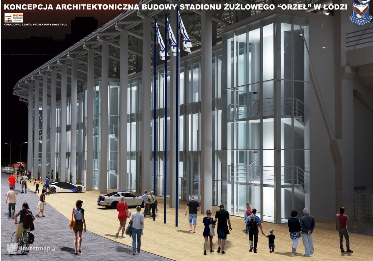 Wizualizacja [Łódź] Centrum Sportów Motorowych (stadion żużlowy) dodał Jan Hawełko 