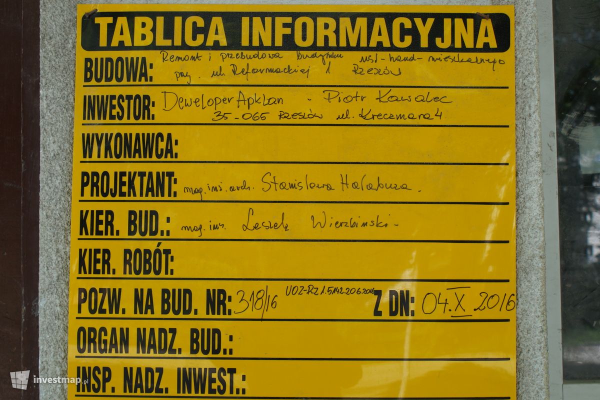 Zdjęcie [Rzeszów] Reformacka 1 fot. Damian Daraż 