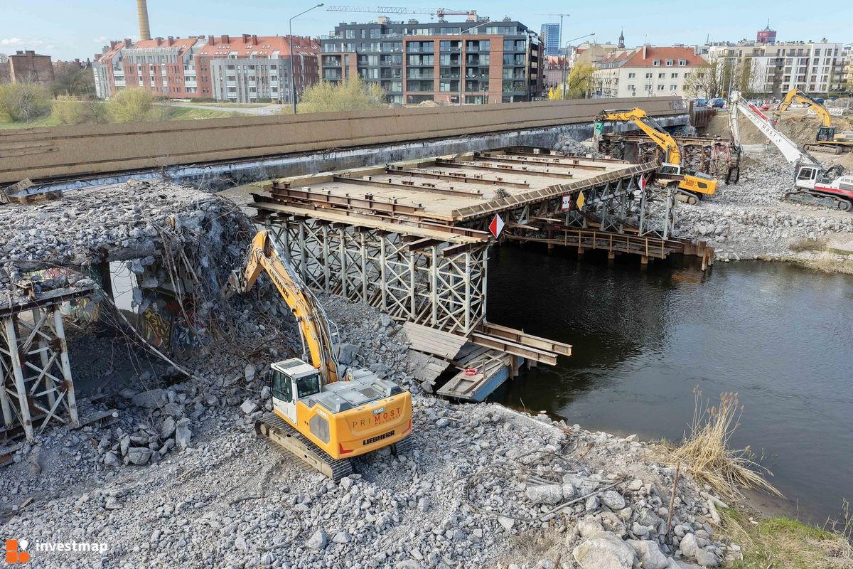 Zdjęcie Przebudowa mostu Chrobrego w Poznaniu fot. Wojciech Jenda
