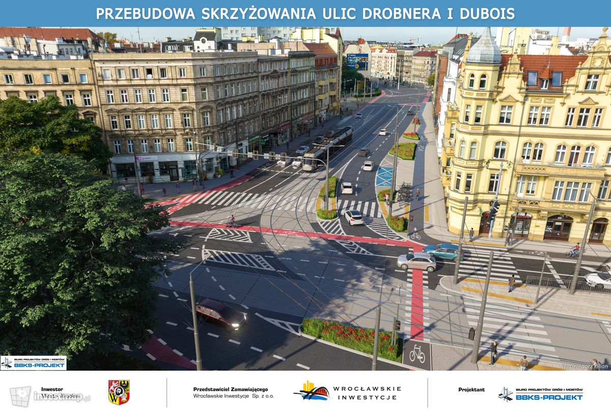 Wizualizacja Przebudowa skrzyżowania ulic Dubois i Drobnera dodał Tomasz Matejuk