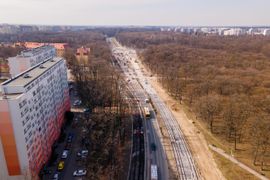 We Wrocławiu trwa budowa nowej trasy tramwajowej przez Popowice [FILM + ZDJĘCIA]