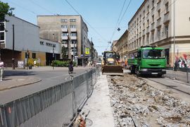 Tydzień bez tramwajów na ulicy Starowiślnej [ZDJĘCIA] 