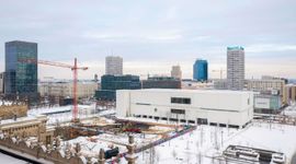 Budowa nowej siedziby TR Warszawa postępuje mimo mrozów [FILMY+ZDJĘCIA+WIZUALIZACJE]