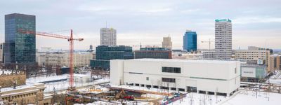 Budowa nowej siedziby TR Warszawa postępuje mimo mrozów [FILMY+ZDJĘCIA+WIZUALIZACJE]