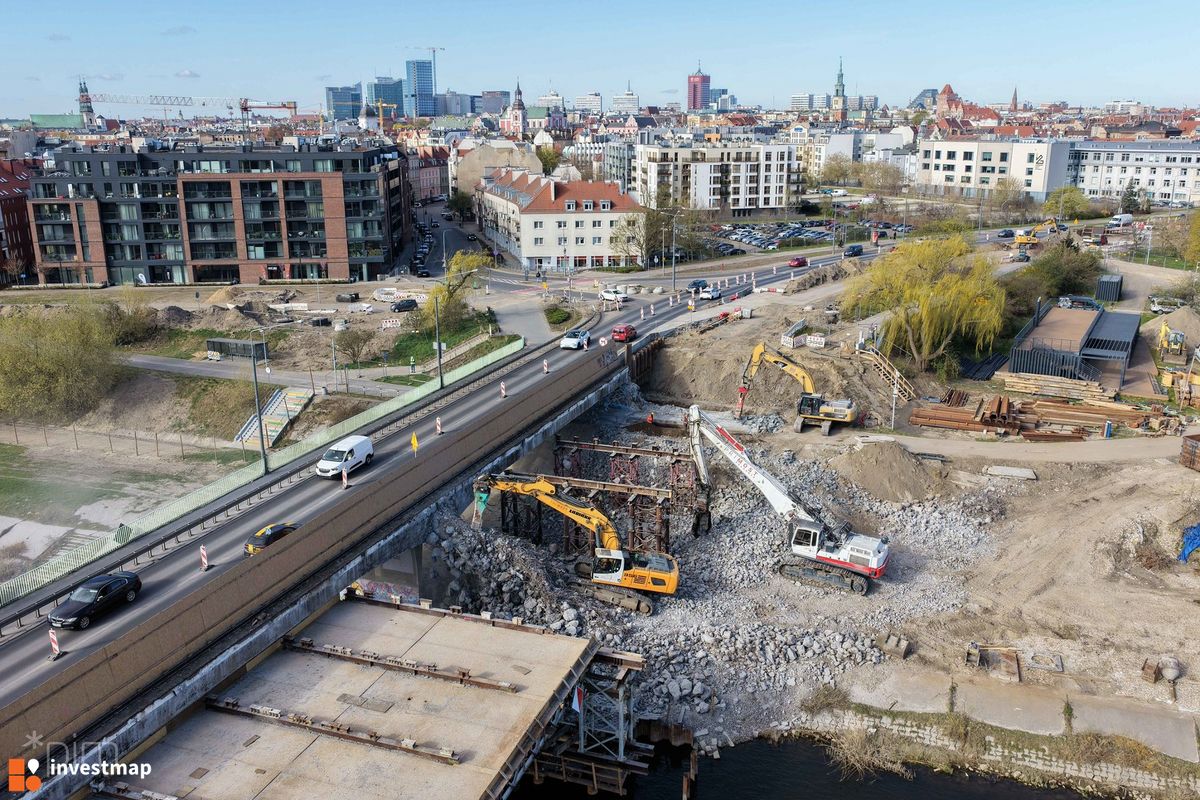 Zdjęcie Przebudowa mostu Chrobrego w Poznaniu fot. Wojciech Jenda