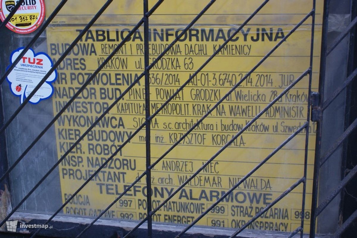 Zdjęcie [Kraków] Remont Kamienicy, ul. Grodzka 63 fot. Damian Daraż 