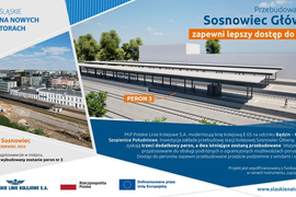 Trwa modernizacja stacji kolejowej Sosnowiec Główny [FILM]