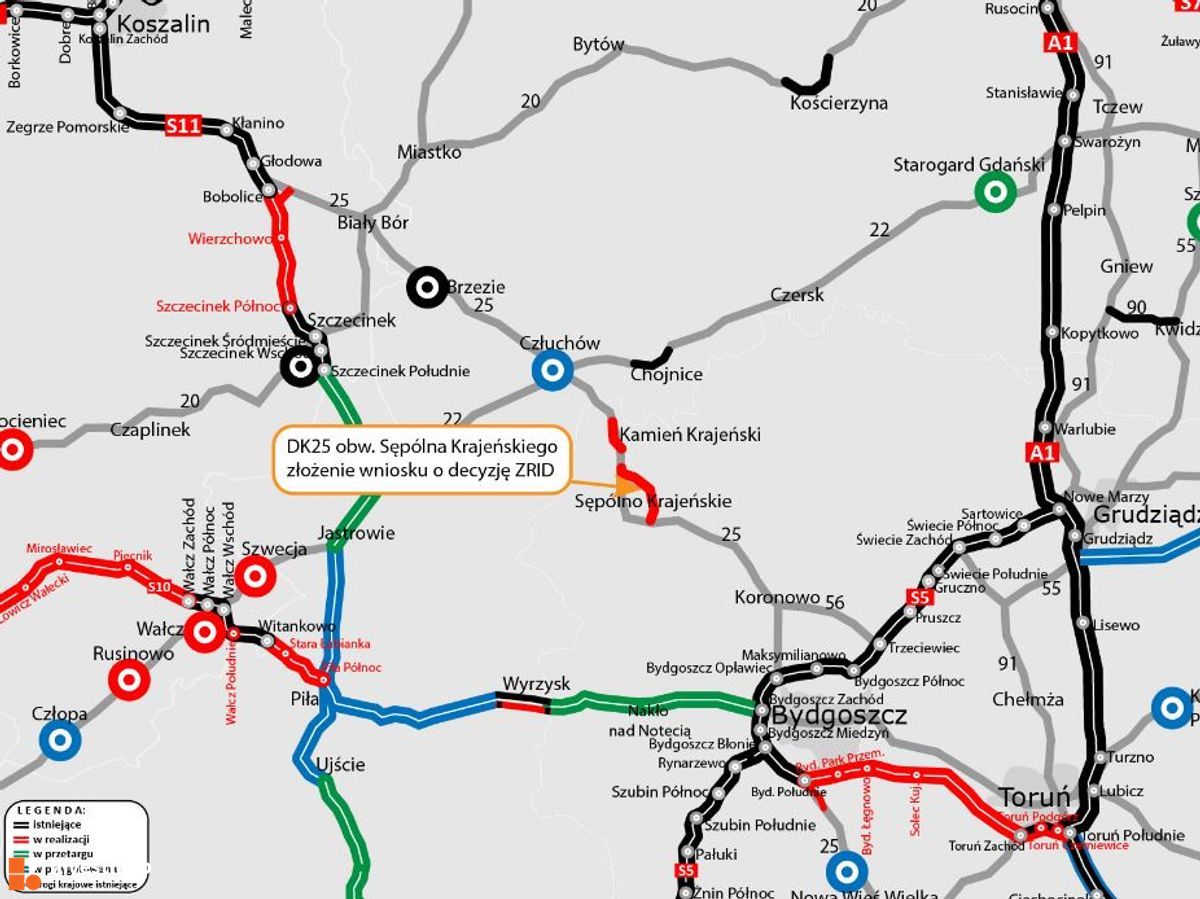 Wizualizacja Obwodnica Sępólna Krajeńskiego dodał Wojciech Jenda